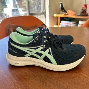 ASICS Women's Athletic Running Shoes - green and teal